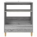 Pladespillerstand Grå Sonoma 71 x 39,5 x 83 cm Konstrueret træ
