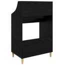 Mediehylle Sort eg 70,5 x 46 x 112 cm Konstrueret træ