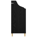 Mediehylle Sort eg 70,5 x 46 x 112 cm Konstrueret træ