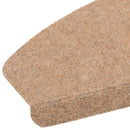 Selvklæbende Trappemåtter 15 stk. 80 x 24,5 x 3,5 cm Beige