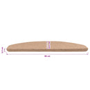 Selvklæbende Trappemåtter 15 stk. 80 x 24,5 x 3,5 cm Beige