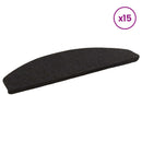 Selvklæbende Trappemåtter 15 stk. 80 x 24,5 x 3,5 cm Antracit