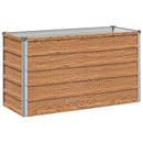Hævet Havebed Træbrun 100 x 40 x 55 cm koldvalset stål