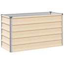 Hævet Havebed Elfenben 100 x 40 x 55 cm koldvalset stål