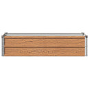 Hævet Havebed Træbrun 100 x 40 x 24 cm koldvalset stål