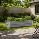 Hævet Havebed Grå 100 x 40 x 24 cm koldvalset stål