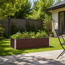Hævet Havebed Brun 100 x 40 x 24 cm koldvalset stål