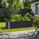 Hævet Havebed Antracit 100 x 40 x 24 cm koldvalset stål