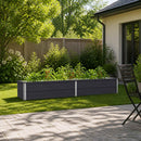 Hævet Havebed Antracit 160 x 40 x 24 cm koldvalset stål