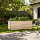 Hævet Havebed Elfenben 160 x 80 x 55 cm koldvalset stål