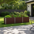 Hævet Havebed Brun 240 x 80 x 55 cm koldvalset stål