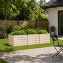 Hævet Havebed Elfenben 240 x 80 x 55 cm koldvalset stål
