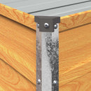 Hævet Havebed Naturfarvet 600 x 80 x 55 cm koldvalset stål