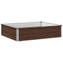 Hævet Havebed Sort 100 x 80 x 24 cm koldvalset stål