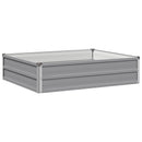Hævet Havebed Grå 100 x 80 x 24 cm koldvalset stål