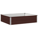 Hævet Havebed Brun 100 x 80 x 24 cm koldvalset stål