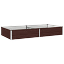 Hævet Havebed Brun 160 x 80 x 24 cm koldvalset stål