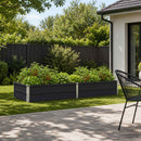 Hævet Havebed Antracit 160 x 80 x 24 cm koldvalset stål