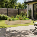 Hævet Havebed Elfenben 160 x 80 x 24 cm koldvalset stål