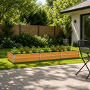 Hævet Havebed Naturfarvet 240 x 80 x 24 cm koldvalset stål