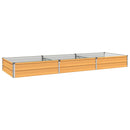 Hævet Havebed Naturfarvet 240 x 80 x 24 cm koldvalset stål