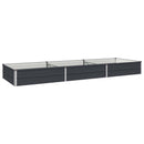 Hævet Havebed Antracit 240 x 80 x 24 cm koldvalset stål