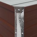 Hævet Havebed Brun 400 x 80 x 24 cm koldvalset stål