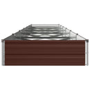 Hævet Havebed Brun 480 x 80 x 24 cm koldvalset stål