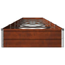 Hævet Havebed Rusten 480 x 80 x 24 cm karton