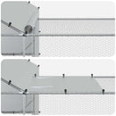 2 stk. Sølv 8 x 2 x 1,9 m Galvaniseret stål
