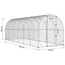 Kyllingehus Sølv 600 x 200 x 200 cm Galvaniseret stål