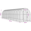 Kyllingehus Sølv 800 x 200 x 200 cm Galvaniseret stål