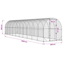 Kyllingehus Sølv 1000 x 200 x 200 cm Galvaniseret stål