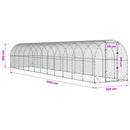 Kyllingehus Sølv 1200 x 200 x 200 cm Galvaniseret stål