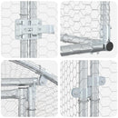Kyllingehus Sølv 400 x 200 x 200 cm Galvaniseret stål
