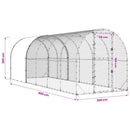 Kyllingehus Sølv 600 x 200 x 200 cm Galvaniseret stål