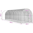 Kyllingehus Sølv 800 x 200 x 200 cm Galvaniseret stål