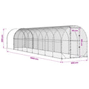 Kyllingehus Sølv 1000 x 200 x 200 cm Galvaniseret stål