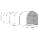 Kyllingehus Sølv 1000 x 200 x 200 cm Galvaniseret stål