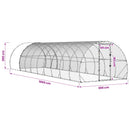 Kyllingehus Sølv 1000 x 300 x 200 cm Galvaniseret stål