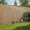 Hønsehus Mod Væg Sølv 600 x 150 x 215 cm Galvaniseret stål