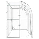 Hønsehus Mod Væg Sølv 600 x 150 x 215 cm Galvaniseret stål