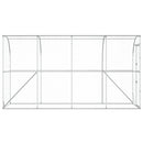 Hønsehus Mod Væg Sølv 600 x 150 x 215 cm Galvaniseret stål