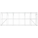 Hønsehus Mod Væg Sølv 600 x 150 x 215 cm Galvaniseret stål