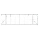 Hønsehus Mod Væg Sølv 600 x 150 x 215 cm Galvaniseret stål