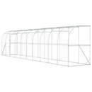 Hønsehus Mod Væg Sølv 600 x 150 x 215 cm Galvaniseret stål