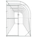 Hønsehus Mod Væg Sølv 600 x 150 x 215 cm Galvaniseret stål