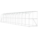 Hønsehus Mod Væg Sølv 600 x 150 x 215 cm Galvaniseret stål