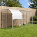 Hønsehus Mod Væg Sølv 600 x 100 x 215 cm Galvaniseret stål