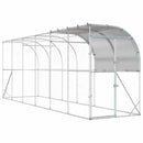 Hønsehus Mod Væg Sølv 600 x 100 x 215 cm Galvaniseret stål